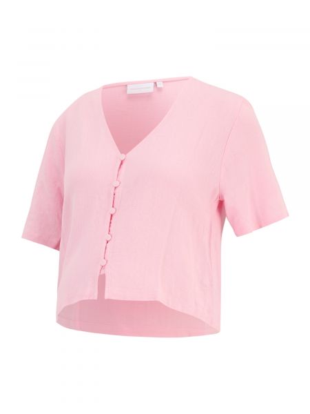 Bluză cu guler Mamalicious roz
