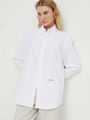 Памучна риза Mercer Amsterdam бяло