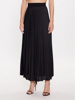 Plisovaná priliehavá dlhá sukňa Liu Jo čierna