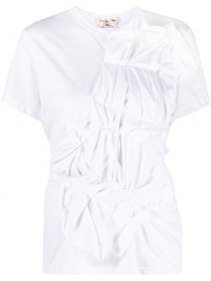 Bavlněné tričko Comme Des Garçons bílé