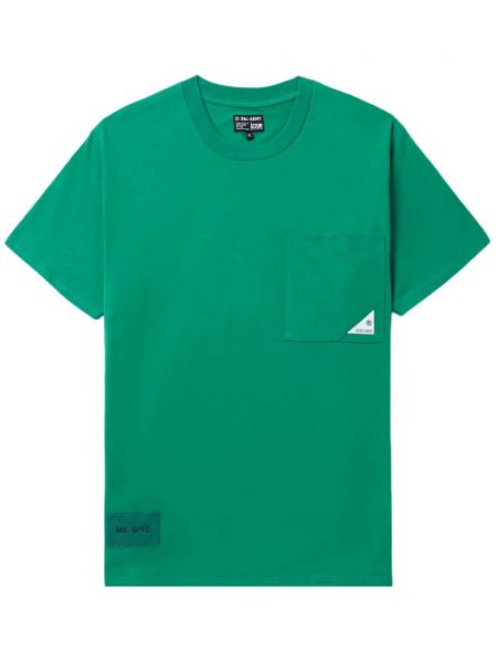 Kokvilnas t-krekls ar apdruku Izzue zaļš