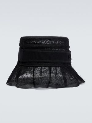 Kapa s čipkom Givenchy crna