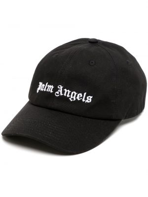 Brodert cap Palm Angels svart