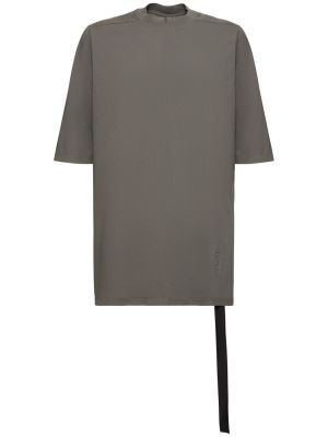 T-shirt di cotone in jersey Rick Owens Drkshdw nero