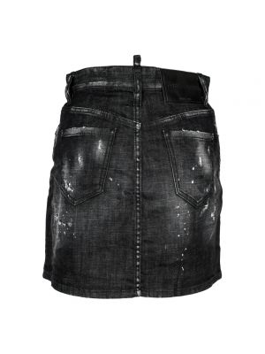 Spódnica jeansowa Dsquared2 czarna