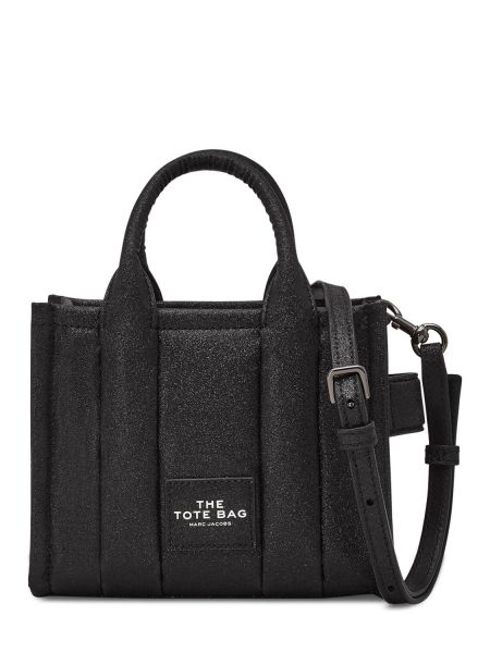 Usnjena nakupovalna torba Marc Jacobs črna