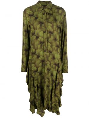 Μίντι φόρεμα Odeeh πράσινο