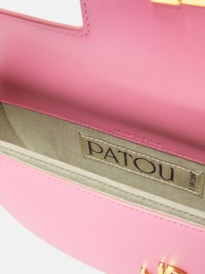 Geantă crossbody din piele Patou roz