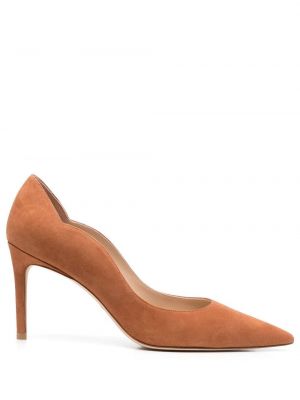 Lær pumps Stuart Weitzman brun