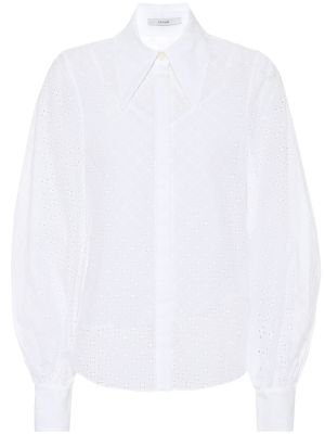 Памучна риза Erdem бяло