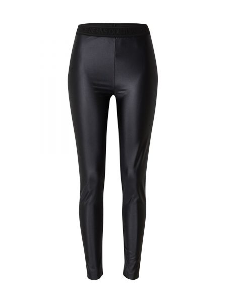 Στενό παντελόνι Versace Jeans Couture μαύρο