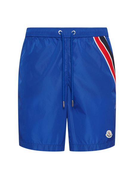 Shorts i nylon Moncler blå