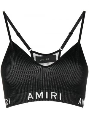 Crop top Amiri svart