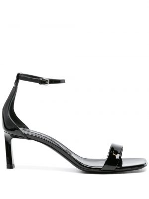 Sandále s hranatými špičkami Sergio Rossi čierna