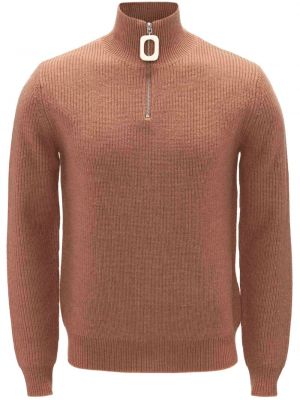 Vlnený sveter z merina Jw Anderson hnedá