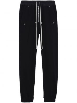 Pantalon de joggings en coton à imprimé Rick Owens noir