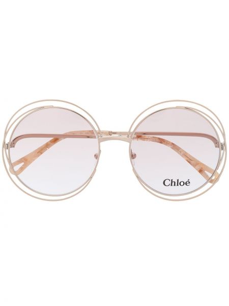 Gafas oversized Chloé Eyewear dorado