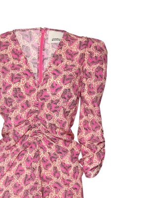 Kvetinové hodvábne mini šaty Isabel Marant