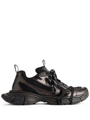 Sneakersy z siateczką chunky Balenciaga czarne
