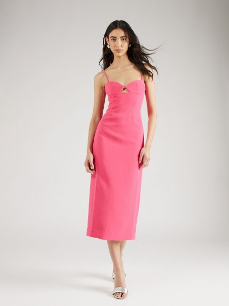 Košeľové šaty Bardot ružová
