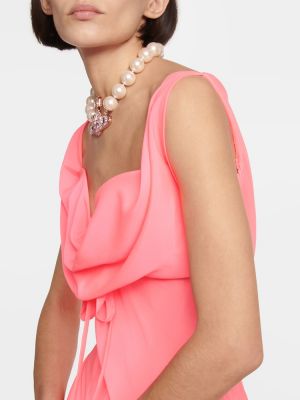 Drapiruotas suknele Vivienne Westwood rožinė