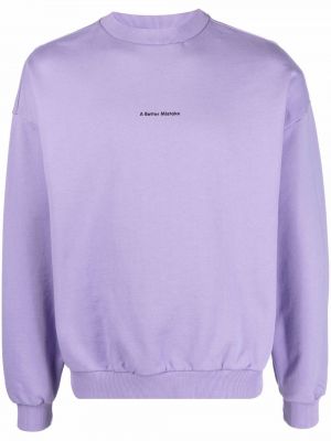 Sweatshirt mit print A Better Mistake lila