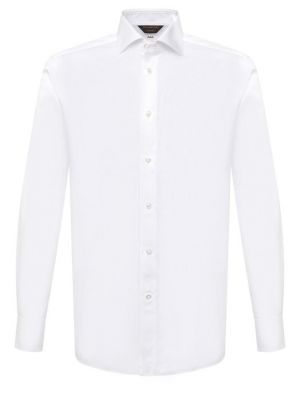 Хлопковая рубашка Zegna Couture белая
