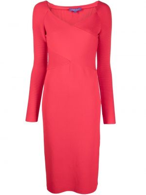 Коктейлна рокля Ralph Lauren Collection червено