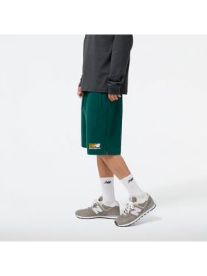 Sport shorts aus baumwoll New Balance grün