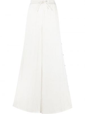 Hose mit geknöpfter ausgestellt Ac9 weiß