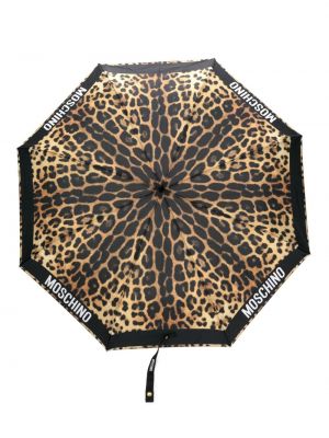 Umbrelă cu imagine cu model leopard Moschino