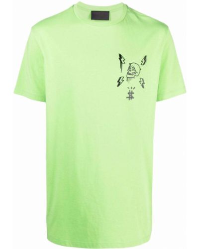 T-shirt à imprimé à motif géométrique Philipp Plein vert