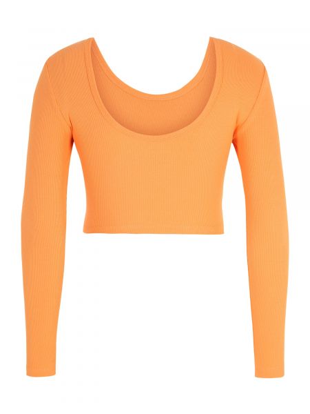 Tričko s dlhými rukávmi Only Petite oranžová