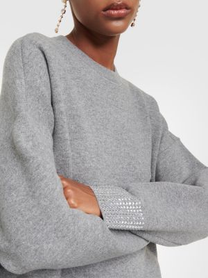 Jersey de lana de tela jersey Valentino gris