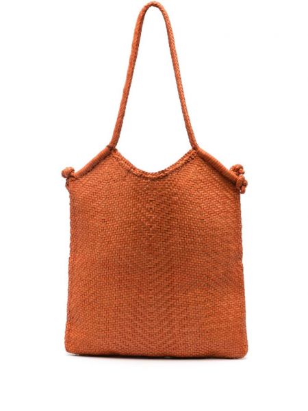 Kožená nákupná taška Dragon Diffusion oranžová