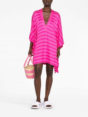 Kleid mit print Balmain pink