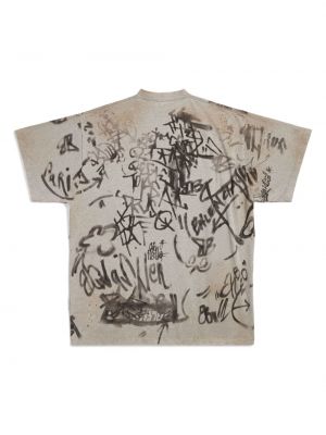 Raštuotas marškinėliai Balenciaga