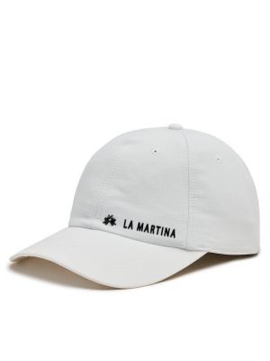 Biała czapka z daszkiem La Martina
