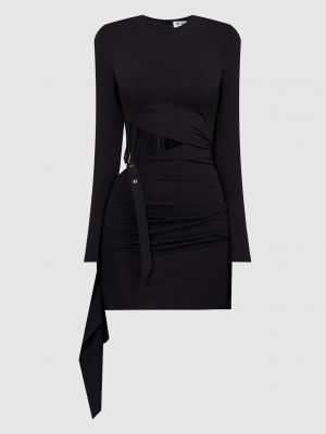 Асиметрична сукня міні The Attico чорна