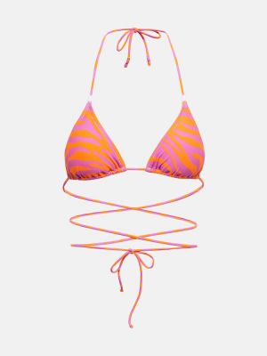 Állatmintás bikini nyomtatás Reina Olga narancsszínű
