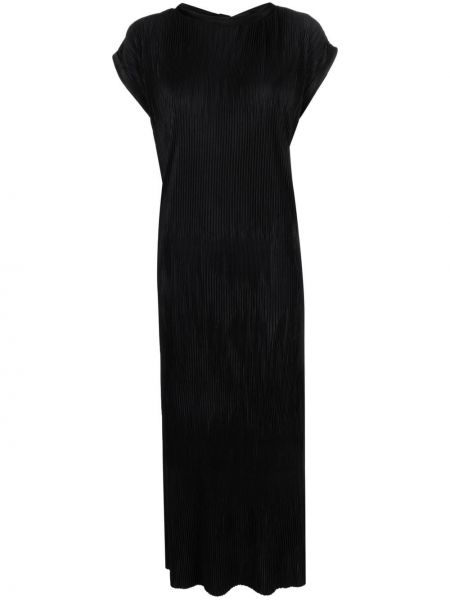 Плисирана макси рокля Atlein черно