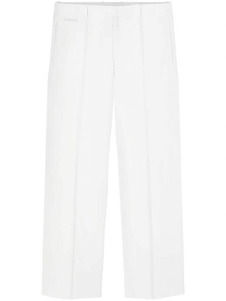 Püksid Versace valge