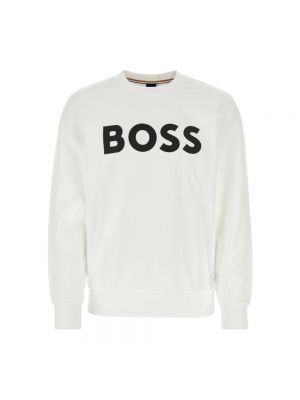 Bluza bawełniana Boss biała