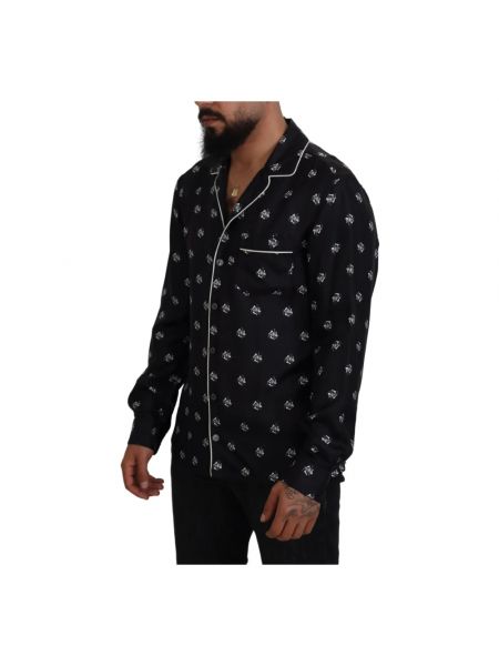 Pyjama mit print Dolce & Gabbana schwarz