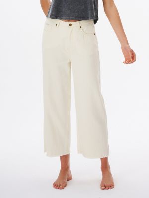 Priliehavé džínsy s rovným strihom Rip Curl biela