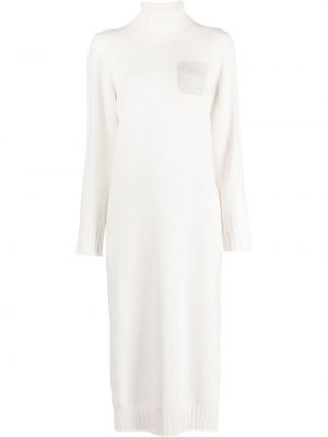 Πλεκτή φόρεμα Peserico λευκό