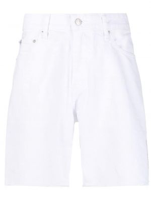 Shorts di jeans ricamati Calvin Klein Jeans bianco