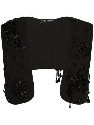 Krištáľová vesta Dolce & Gabbana čierna