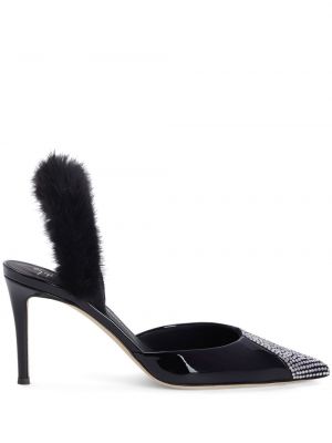Полуотворени обувки Giuseppe Zanotti черно