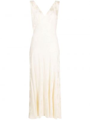 Midi haljina s cvjetnim printom Rixo bijela